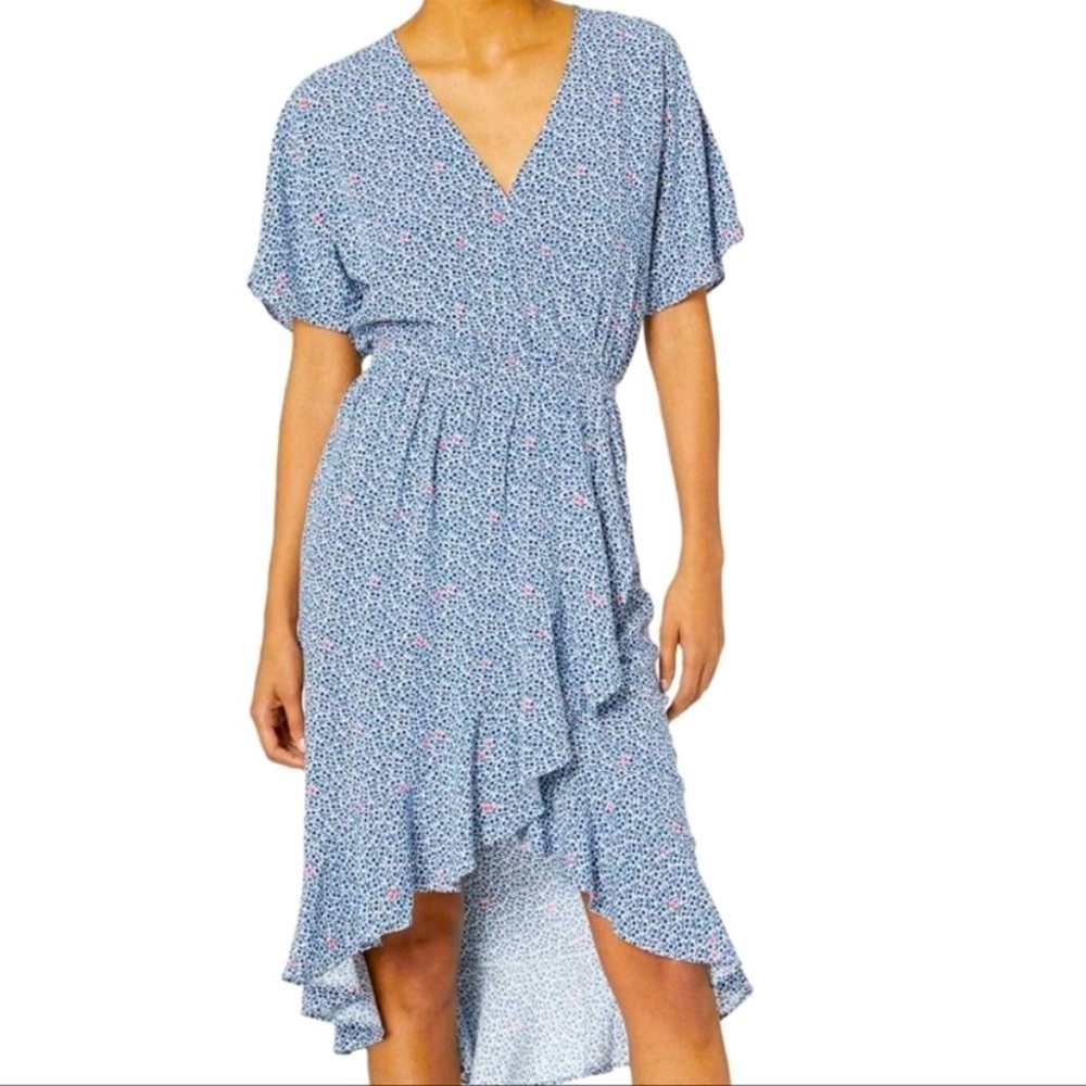 J. Crew Mercantile Floral Ruffle Hem Dress